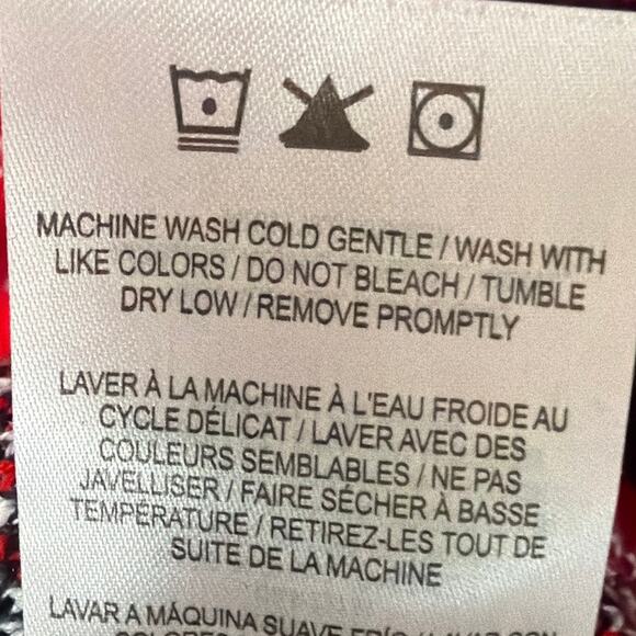 Chicago Blackhawks Ugly Christmas Sweater Red Black Size L Hockey Fans NHL - Picture 10 of 10